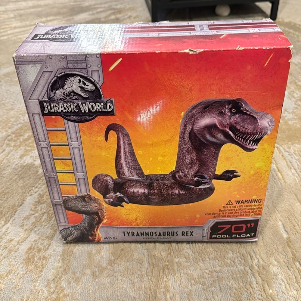 Jurassic World Tyrannosaurus Rex 70" Pool Float T-Rex Dinosaur Inflatable‎ NEW